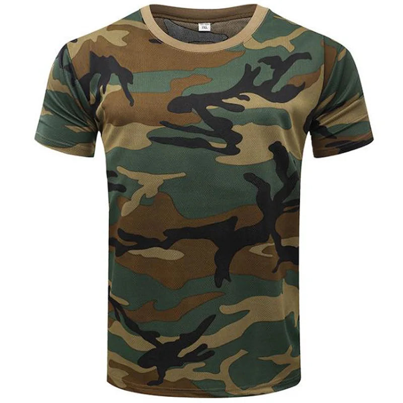 Summer Trend  Men's T-shirt Camouflage Short-sleeve Men's O-neck