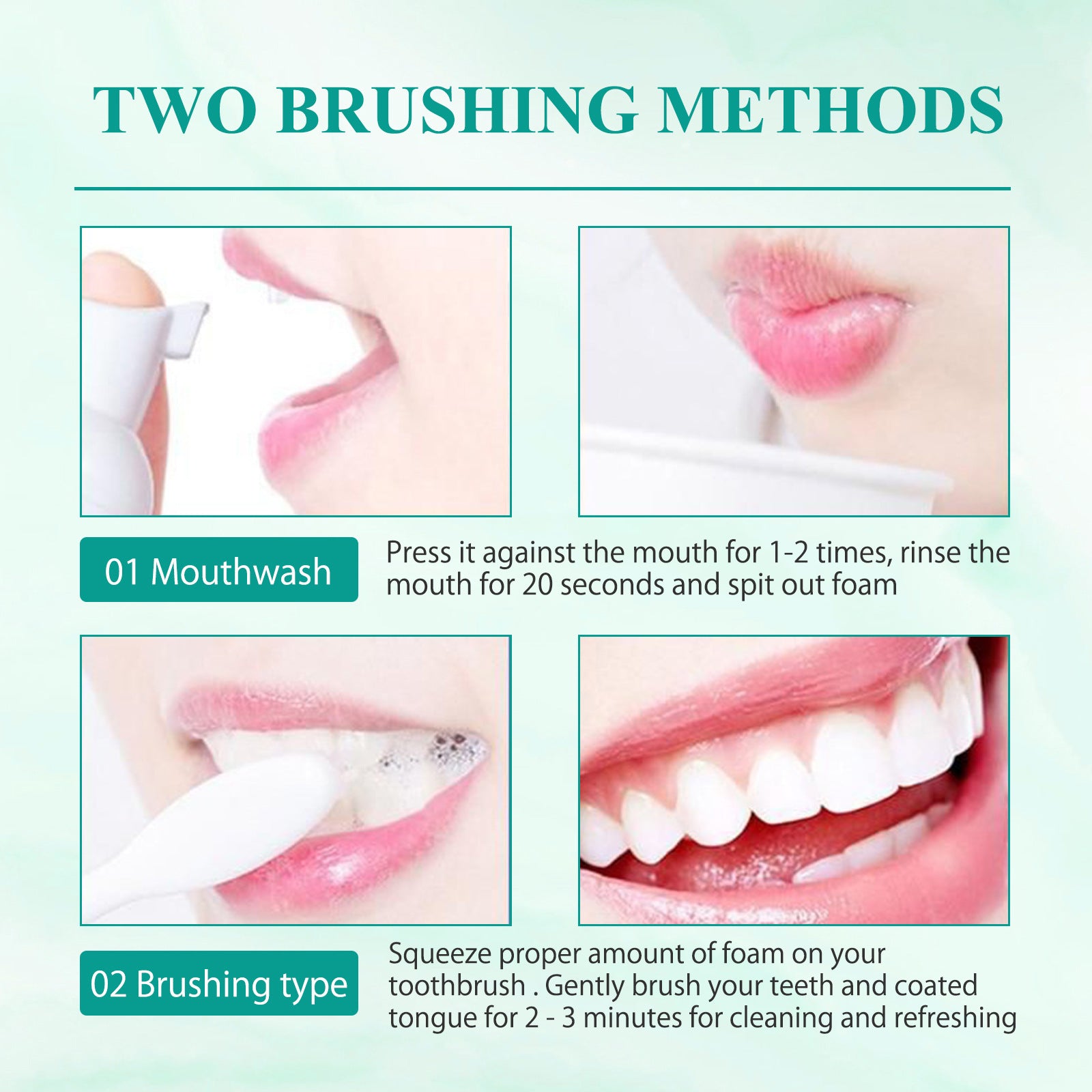 Whitening Foam Toothpaste Cleansing Prevent Cavities Remove Plaque Protect Gum Oral Health Freshen Breath Teeth Repairing Mousse