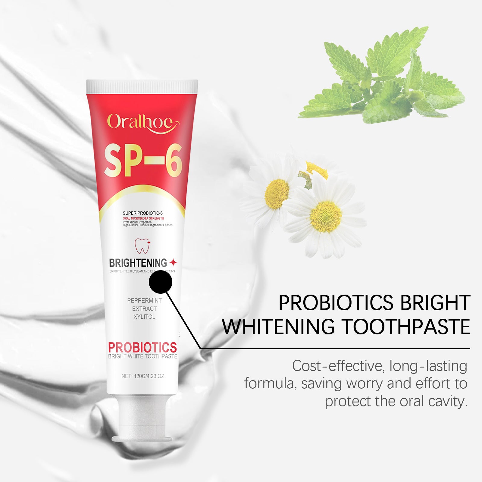 SP6 Probiotic Brightening Toothpaste Remove Plaque Stains