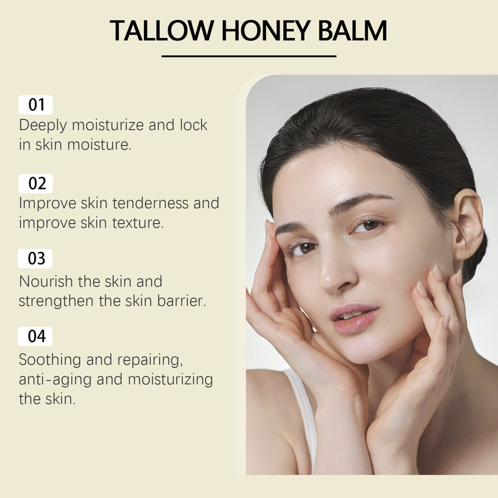 Beef Tallow Honey Moisturizer Cream Nourish Hydrating Brighten Face Body Lotion Gentle Skin Rejuvenation Balm Korean Cosmetics