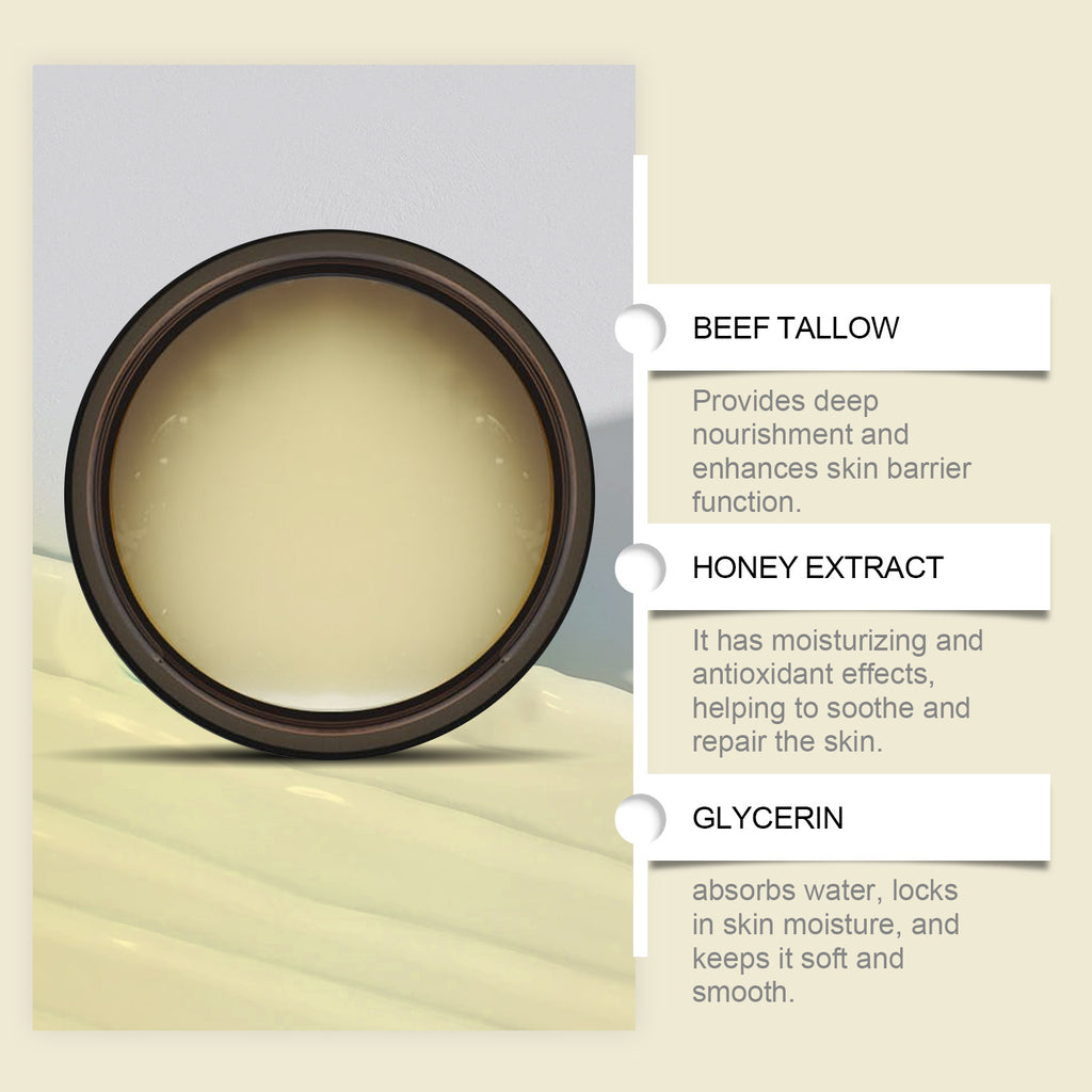 Beef Tallow Honey Moisturizer Cream Nourish Hydrating Brighten Face Body Lotion Gentle Skin Rejuvenation Balm Korean Cosmetics