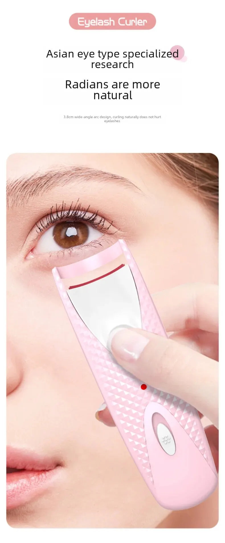electric eyelash curling device heat styling