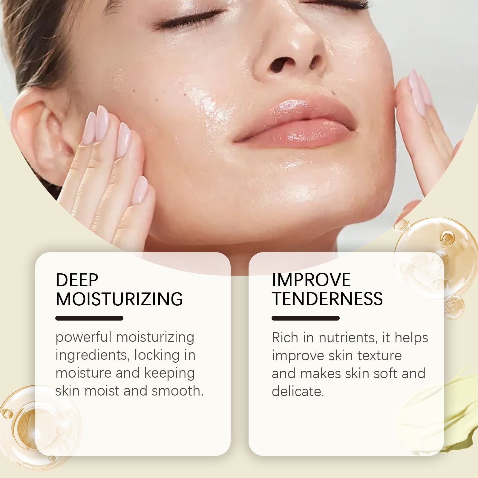 Beef Tallow Honey Moisturizer Cream Nourish Hydrating Brighten Face Body Lotion Gentle Skin Rejuvenation Balm Korean Cosmetics