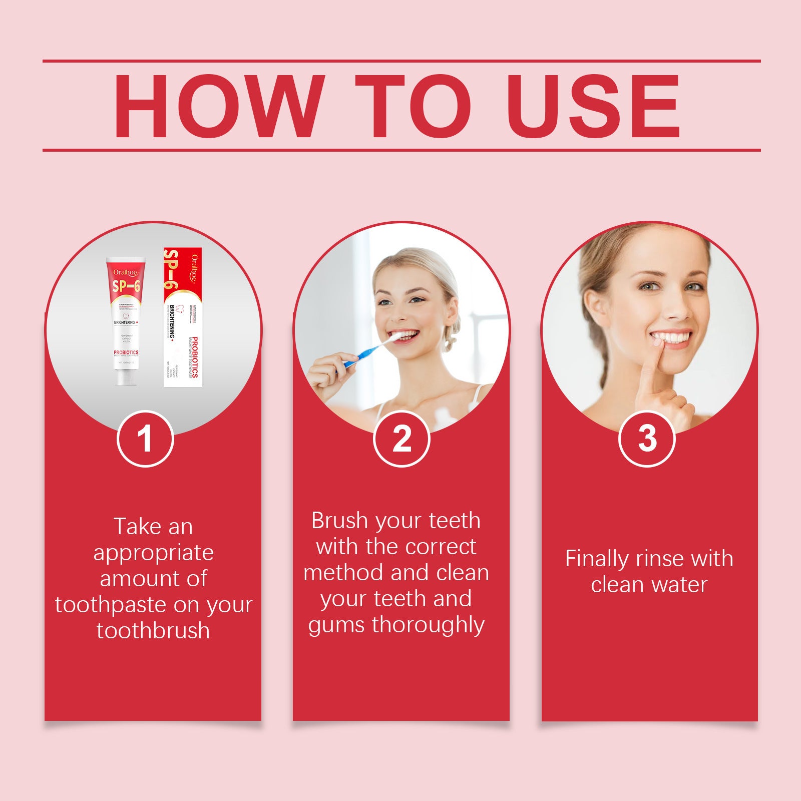 SP6 Probiotic Brightening Toothpaste Remove Plaque Stains