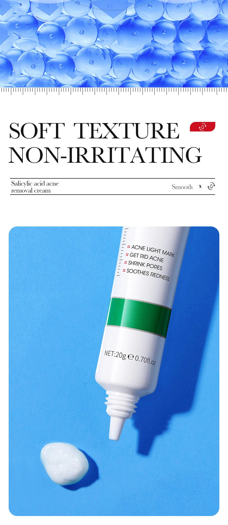 Salicylic Acid Blemish Repair Face Cream – Acne, Blackheads & Pore Refining