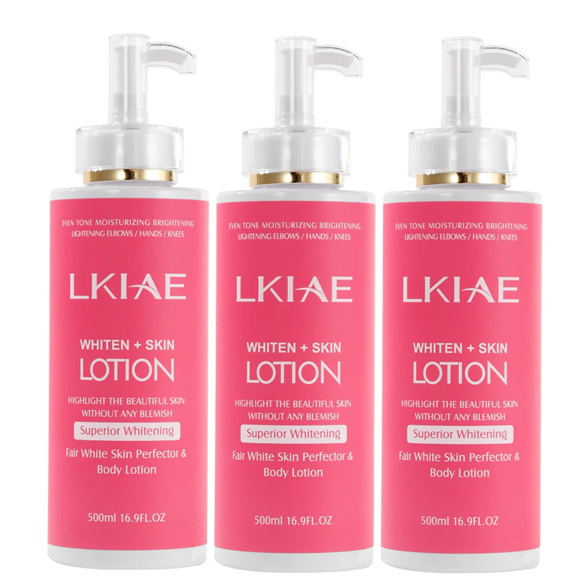 LKIAE Body Lotion for Bright & Healthy Skin, Moisturizing, Reduce Spots, Enhance Radiance, Evens Skin Tone, 500ml