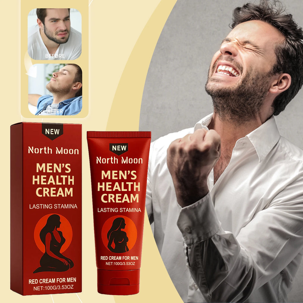 Men's Daily Nourishing Face Cream – Gentle Whole-Face Moisturiser & Massage Care, 100g