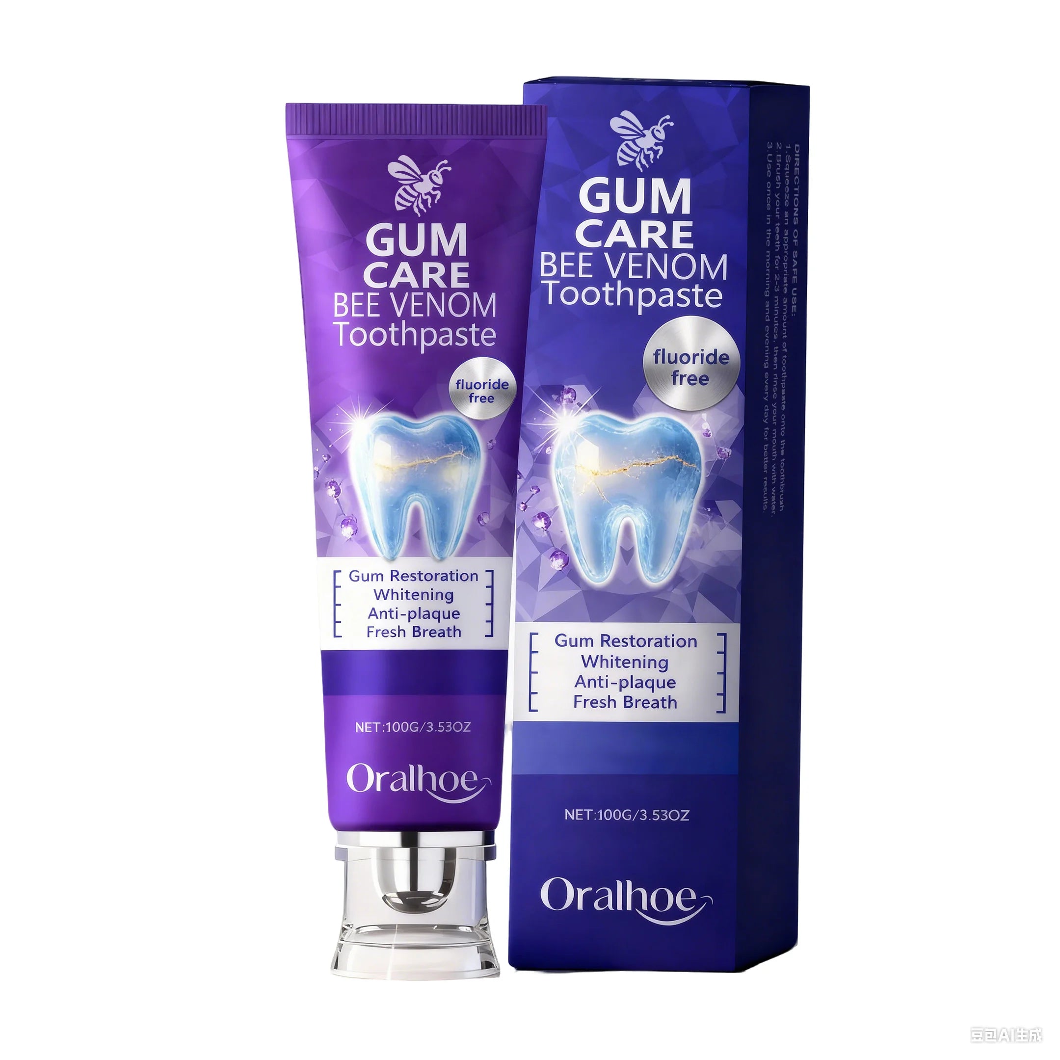 Bee Venom Toothpaste Teeth Brightening Gum Restoration Enamel Protection Sensitive Teeth Improve Plaque Stains Fresh Breath
