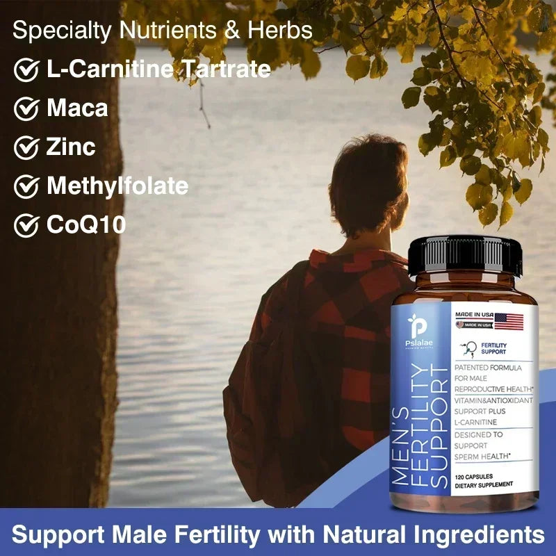 Men's Fertility & Reproductive Health Supplement – L-Carnitine, CoQ10 & Multivitamin Complex