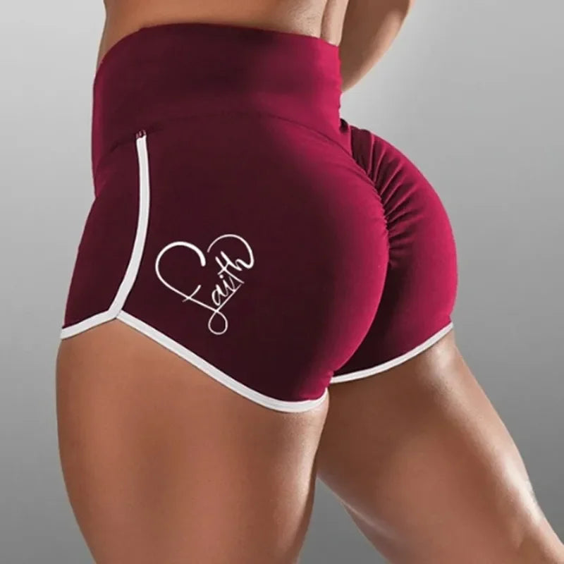 Summer Women Underwear Big Size Shorts Sexy Solid Color High Waist Sports Running Tight Hip Lifting Shorts Yoga