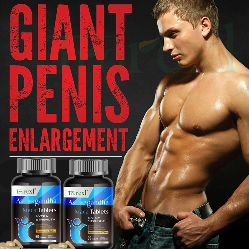 Men's Ashwagandha & Maca Energy Supplement – Stamina, Strength & Reproductive Health Support
