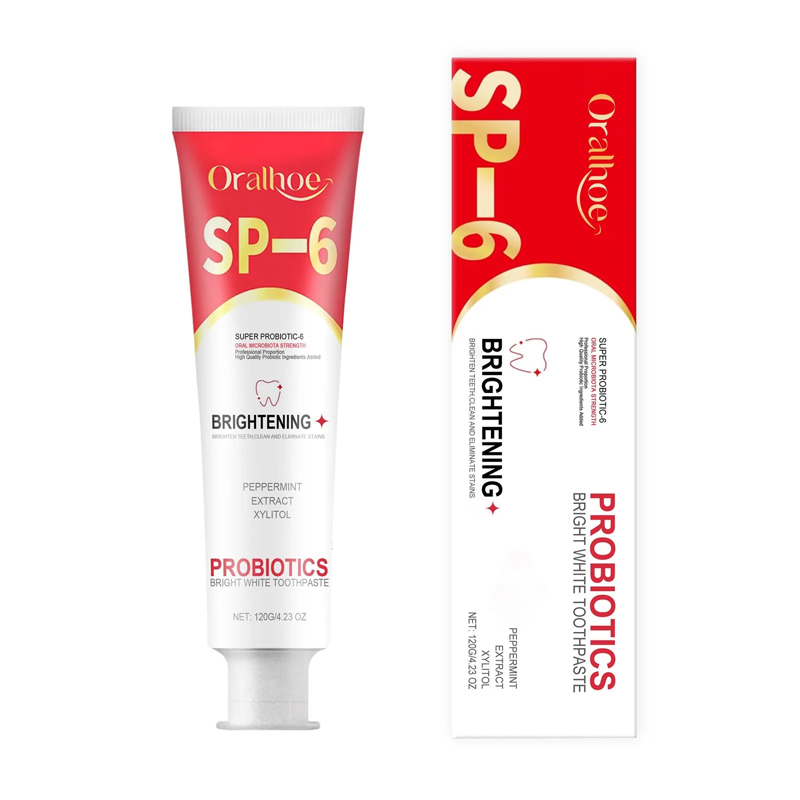 SP6 Probiotic Brightening Toothpaste Remove Plaque Stains
