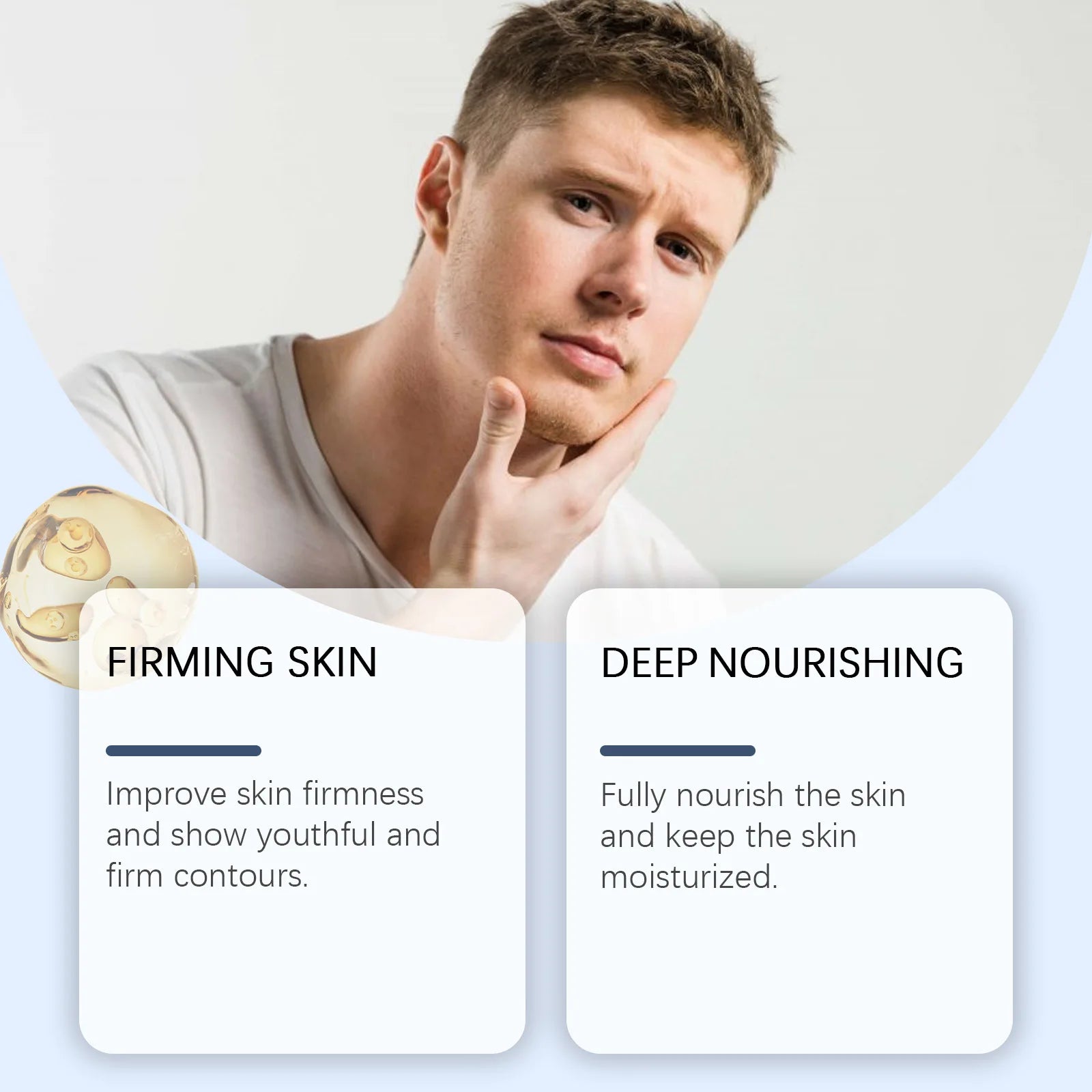 Man Facial Firming Cream Fade Fine Lines Improve Elasticity Moisturizing Dryness Anti W-rinkle For Glowing Skin Face Care Creams