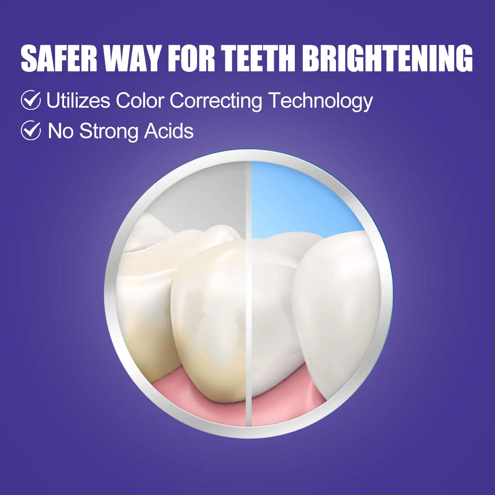 Purple Toothpaste Teeth Whitening Remove Yellow Stains Fights Tartar Fresh Breath Oral Hygiene Teeth Care Cleaning Toothpaste