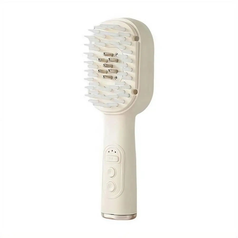 Electric Scalp Care Hair Growth Comb Red Light Therapy Microcurrent Stimulating Vibration Head Massage Thicker Stronger Hair