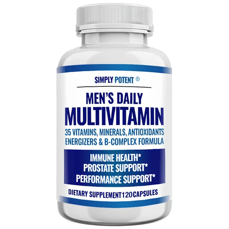 Men's Complete Daily Multivitamin – 23 Vitamins & Minerals for Energy, Immunity & Prostate Health