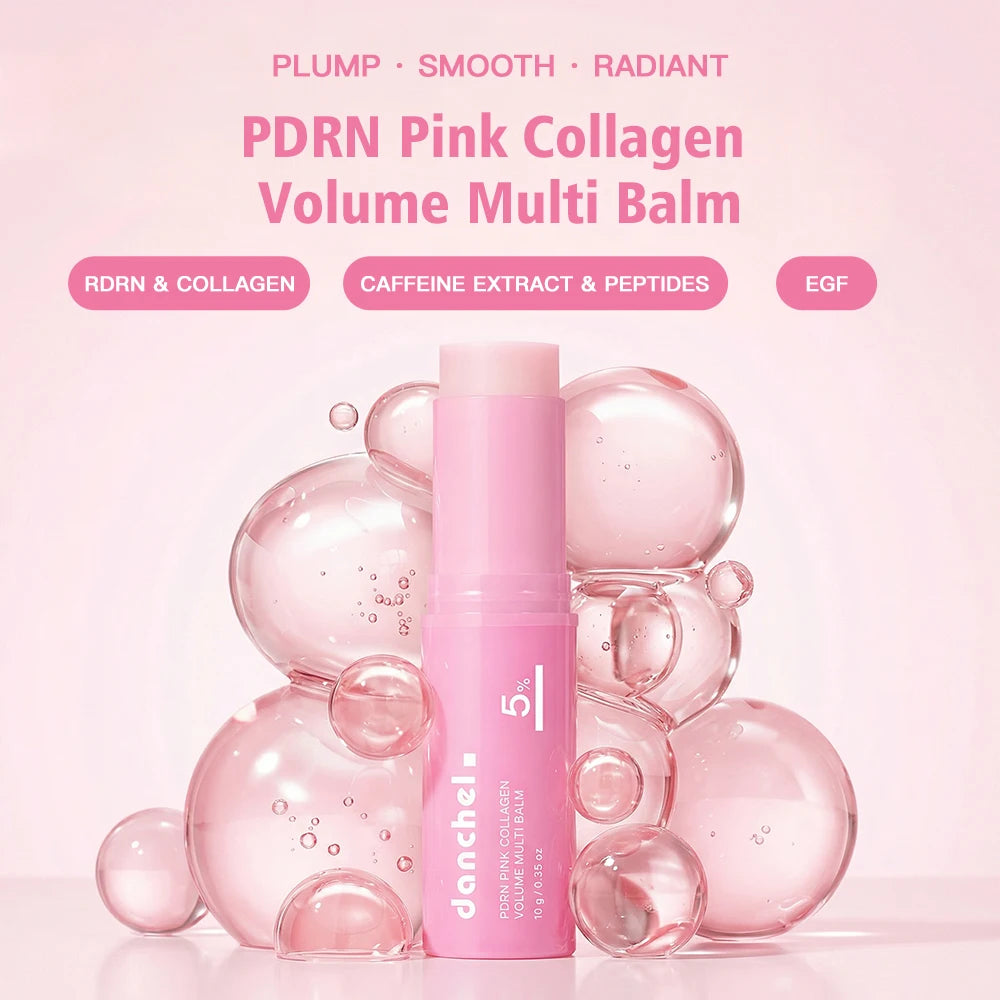 PDRN Pink Collagen Volume Multi Balm Stick | Anti-Aging Firming Treatment for Eyes, Neck & Face