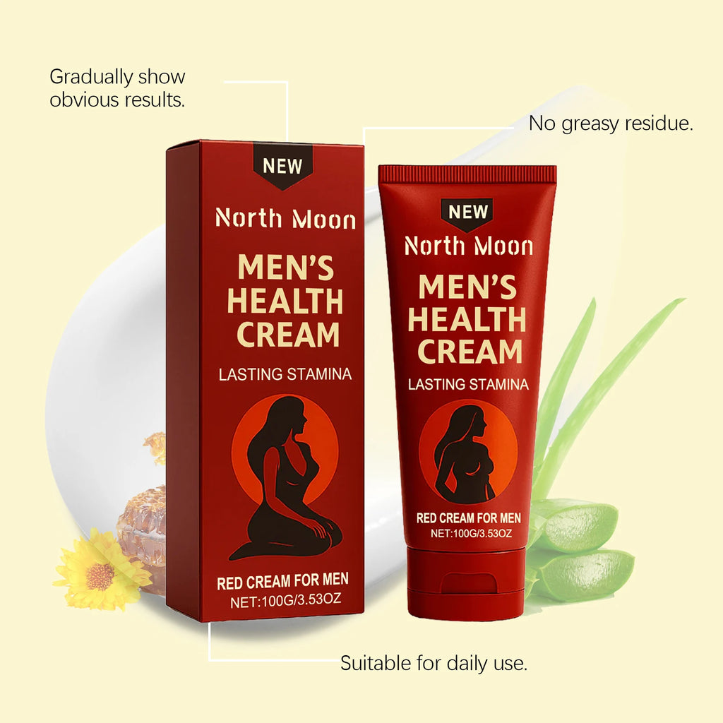 Men's Daily Nourishing Face Cream – Gentle Whole-Face Moisturiser & Massage Care, 100g