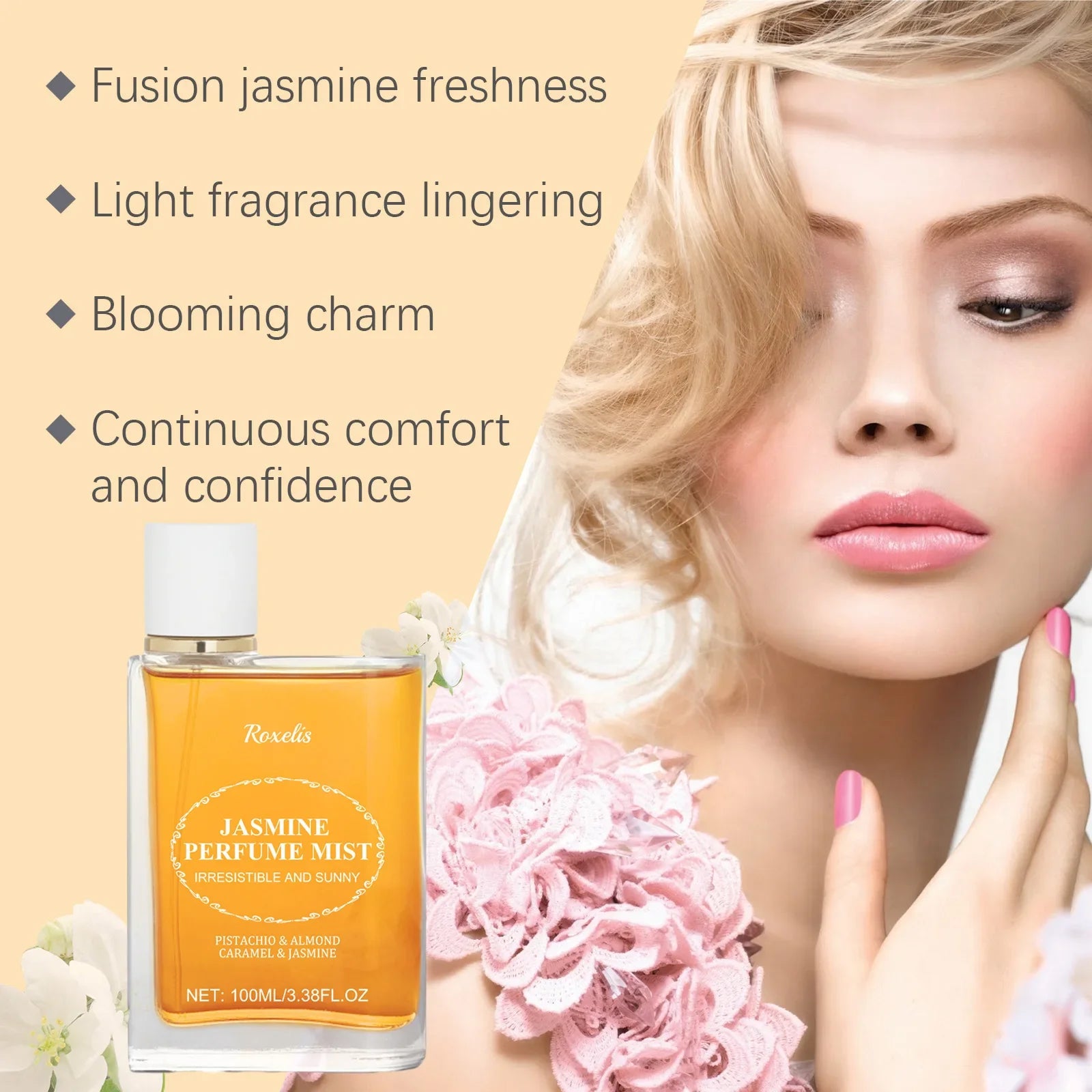 Jasmine Light Fragrance Perfume Attract Pheromone Long Lasting Scent Fresh Dating High Quality Improve Charm Women Body Perfumes