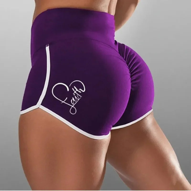 Summer Women Underwear Big Size Shorts Sexy Solid Color High Waist Sports Running Tight Hip Lifting Shorts Yoga