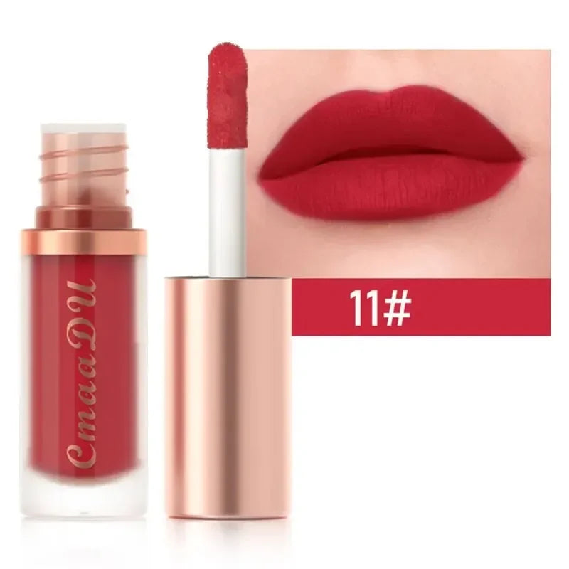 Waterproof Matte Velvet Lip Glaze Moisturizing Long Lasting Liquid Lipstick Non-stick Lip Gloss