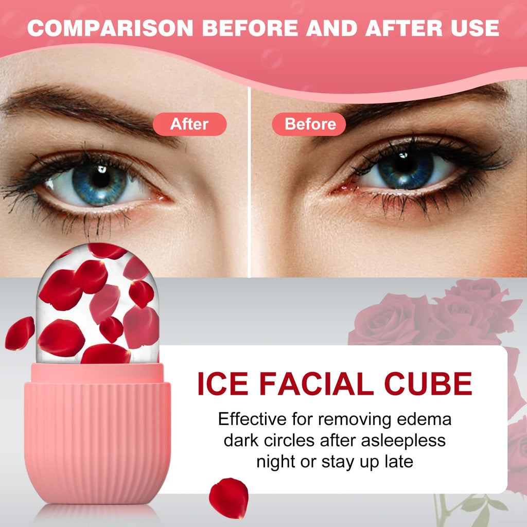 Botanica Luxe Silicone Face Ice Mold | Cryo Facial Tool for De-Puffing & Glow