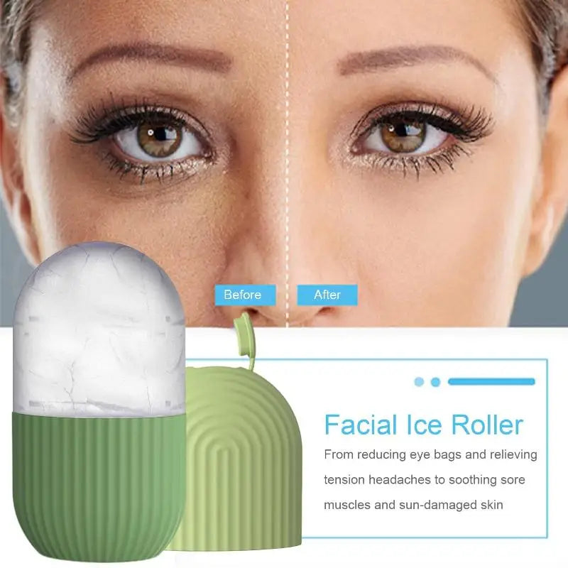 Ice Roller Mold — Depuffing & Pore-Minimizing Facial Massage Tool