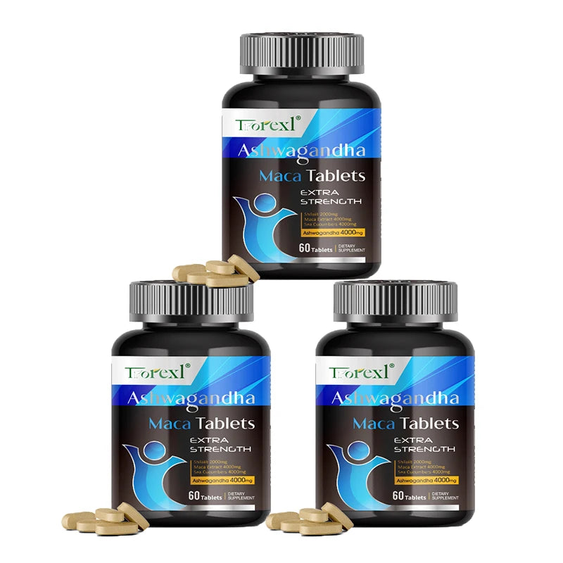 Men's Ashwagandha & Maca Energy Supplement – Stamina, Strength & Reproductive Health Support