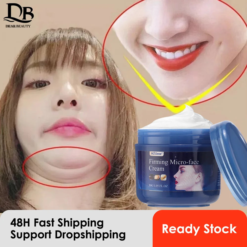 2Pcs Firming Face-lift Slimming Cream V-Shape Slimming Removal Masseter Muscle Double Chin Face Fat Burning Anti-Wrinkle Product