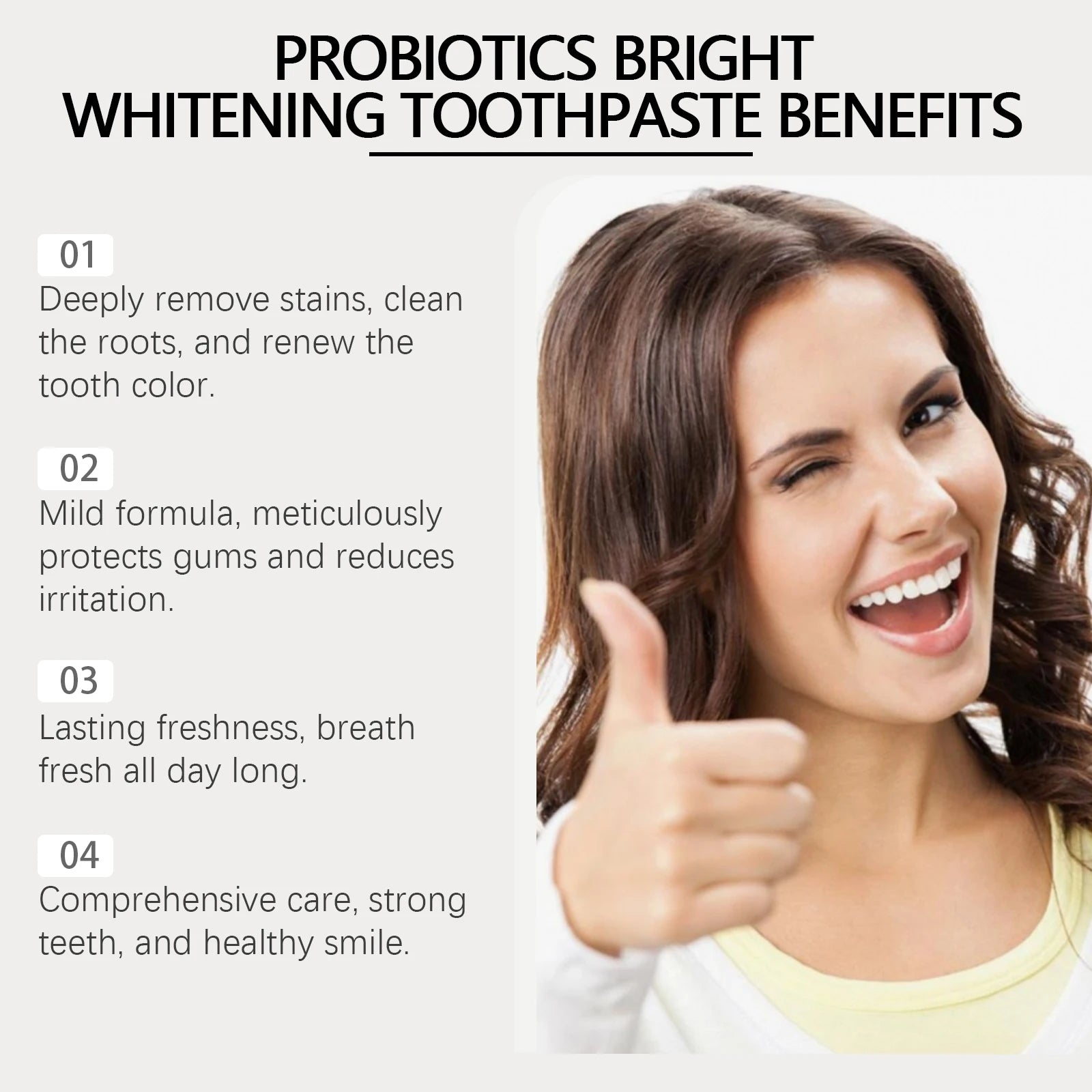 SP6 Probiotic Brightening Toothpaste Remove Plaque Stains