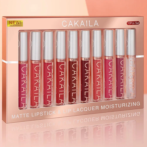 10/6 PCS Lipstick Set Matte Nude Liquid Lip Stain Makeup for women Non stick Cup Lip Gloss Waterproof Long lasting 💄💄💄💅
