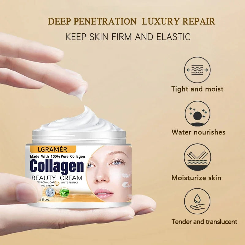 Collagen Boost Eye & Face Cream — Anti-Aging Korean Essence