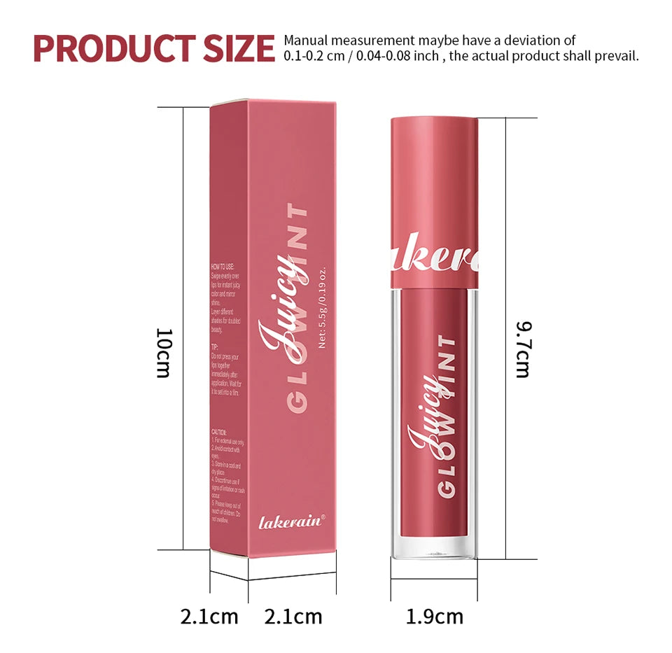 Mirror Lip Stain Lip Glaze Color Long Lasting Shiny Gloss Nude Lipstick Moisturizing Skin Brightening Cosmetics Lips Glosses