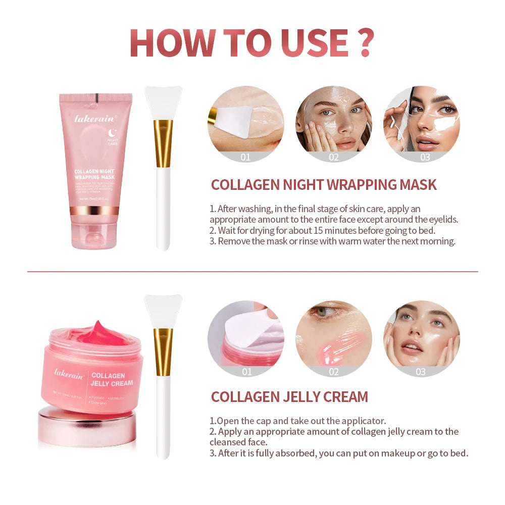Collagen Overnight Peel-Off Mask – Hydrating & Firming Treatment