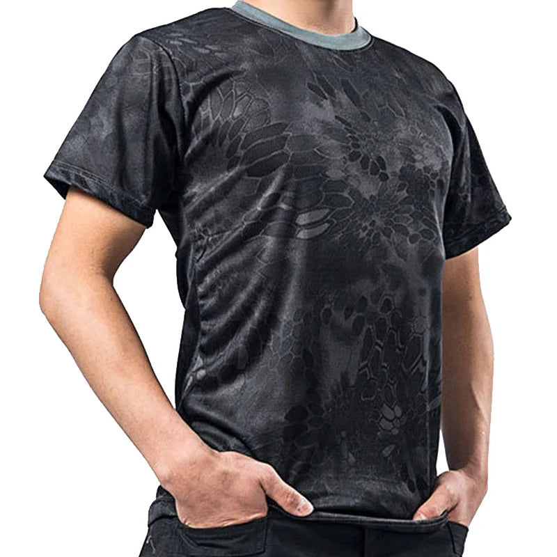 Summer Trend  Men's T-shirt Camouflage Short-sleeve Men's O-neck