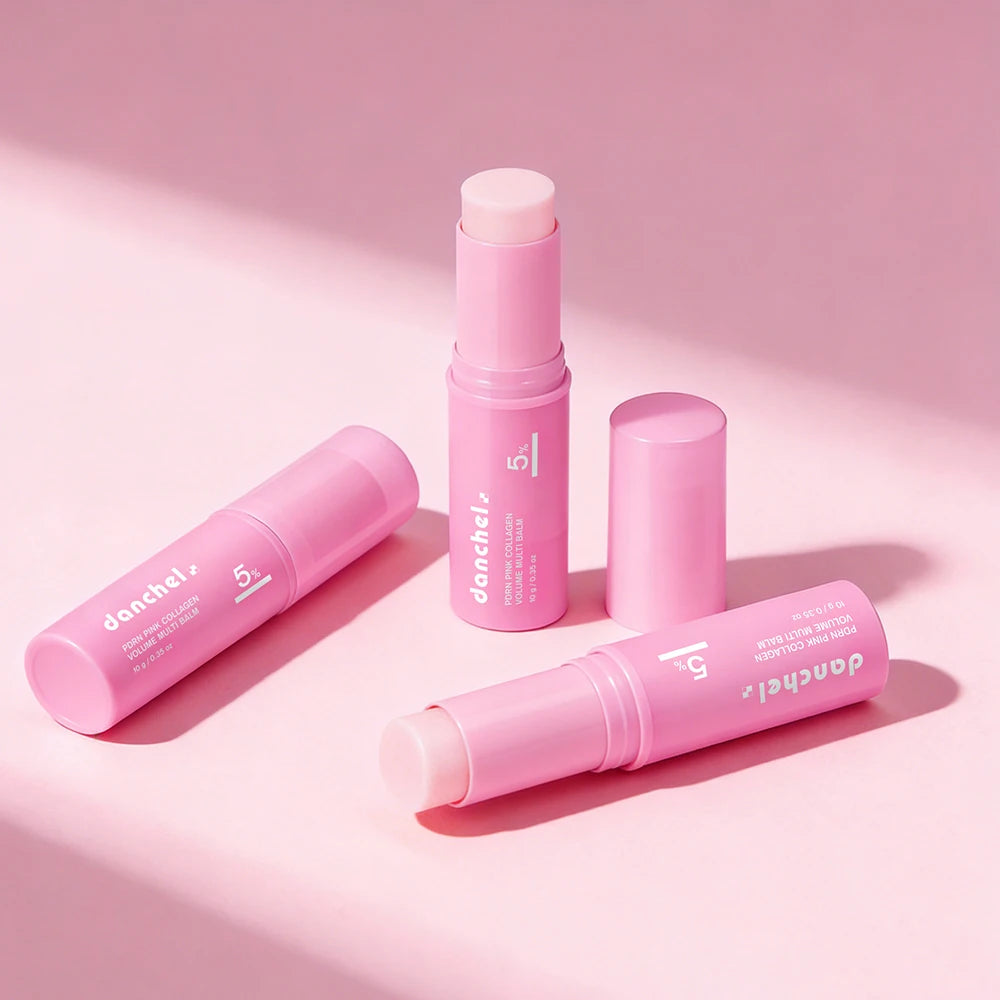 PDRN Pink Collagen Volume Multi Balm Stick | Anti-Aging Firming Treatment for Eyes, Neck & Face