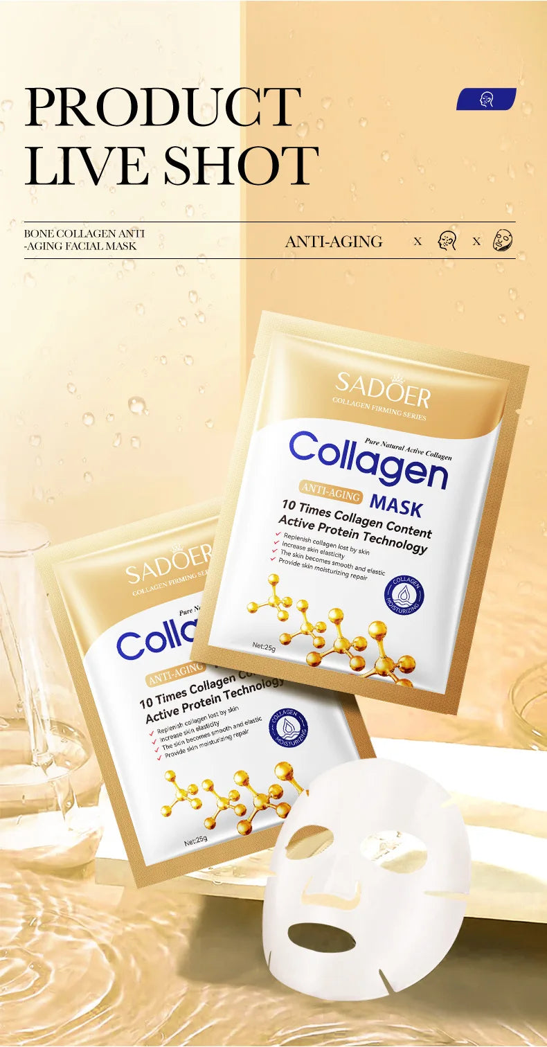 Collagen Renewal Face Mask — Set of 10
