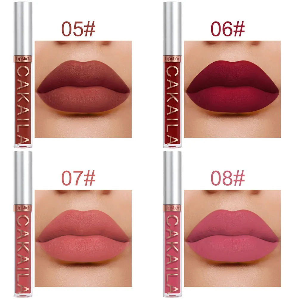 10/6 PCS Lipstick Set Matte Nude Liquid Lip Stain Makeup for women Non stick Cup Lip Gloss Waterproof Long lasting 💄💄💄💅