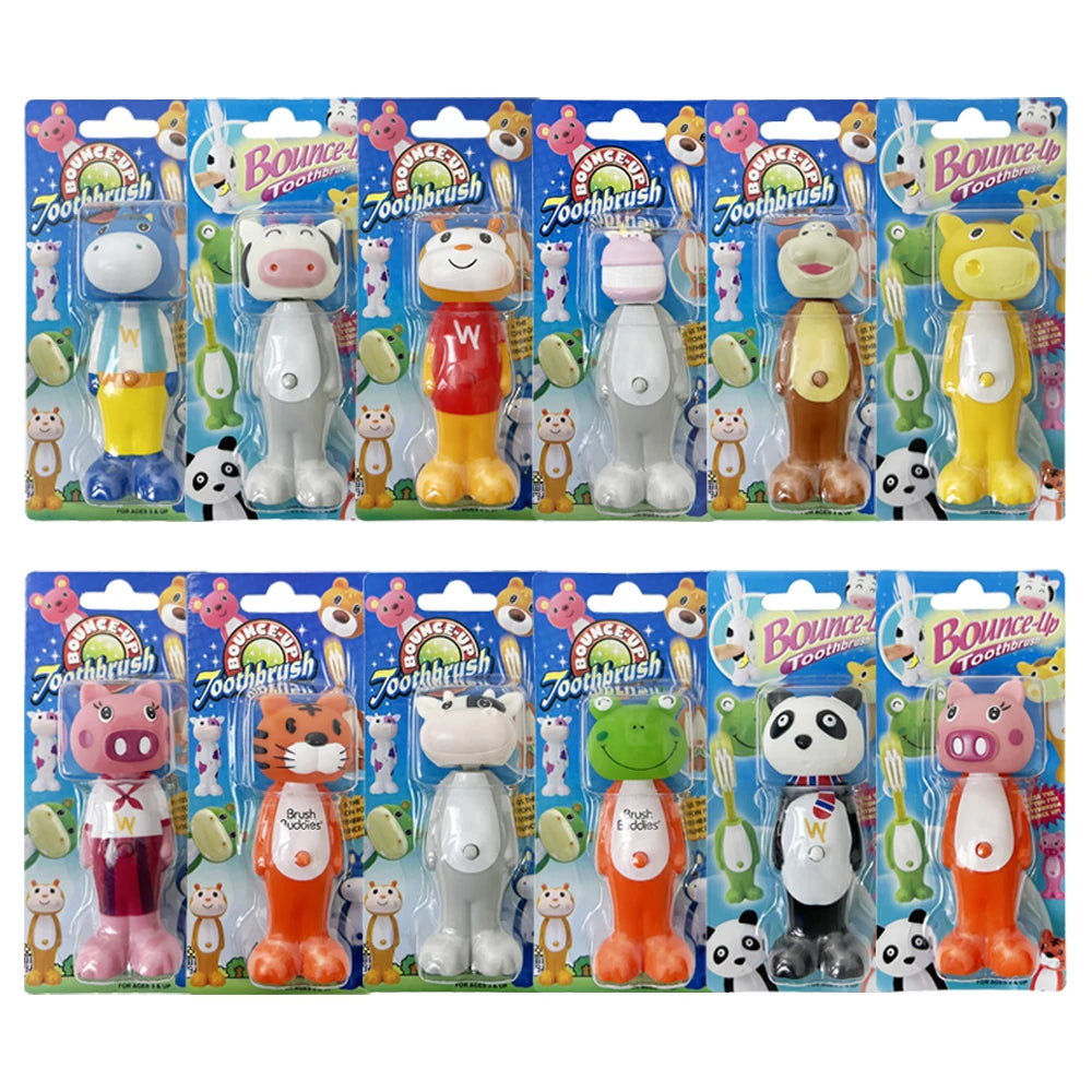 5pcs Cute Cartoon Soft Hair Toothbrush Soft Bristle Teeth Cleaning Brushing Bursh Tooth Brush Kids Training Oral Care