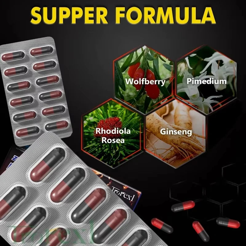 Epimedium & Ginseng Vitality Capsules for Men | Natural Stamina & Reproductive Health Support
