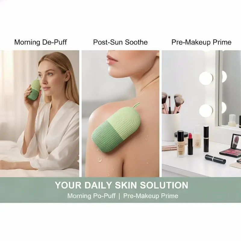 Silicone Ice Roller Mold — Freeze, Roll & Glow for Face & Body