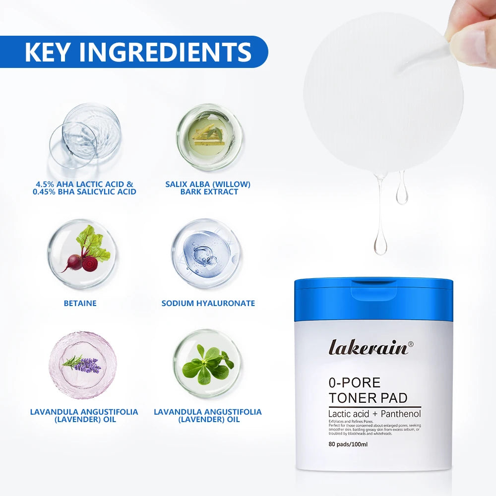 Dual-Textured Facial Toner Pads for Exfoliation and Pore Care