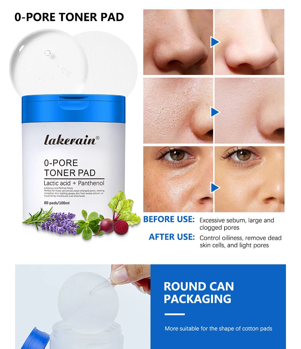 Dual-Textured Facial Toner Pads for Exfoliation and Pore Care