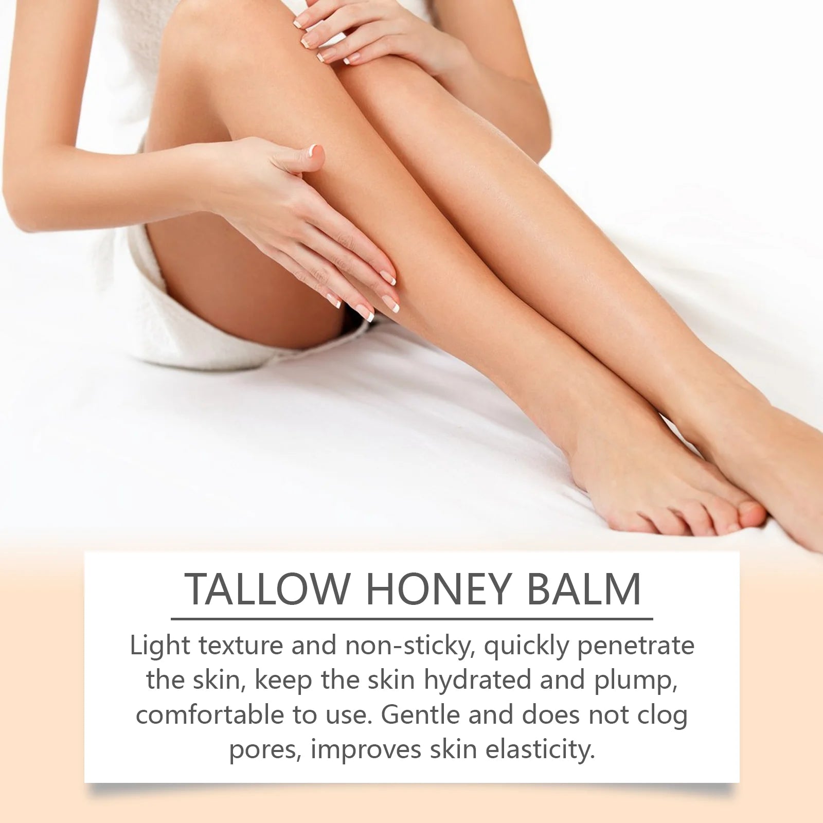 Beef Tallow Honey Moisturizer  Whipped Tallow Face Cream Body Lotion Non Greasy Nourishing Fast Absorption Skin Care