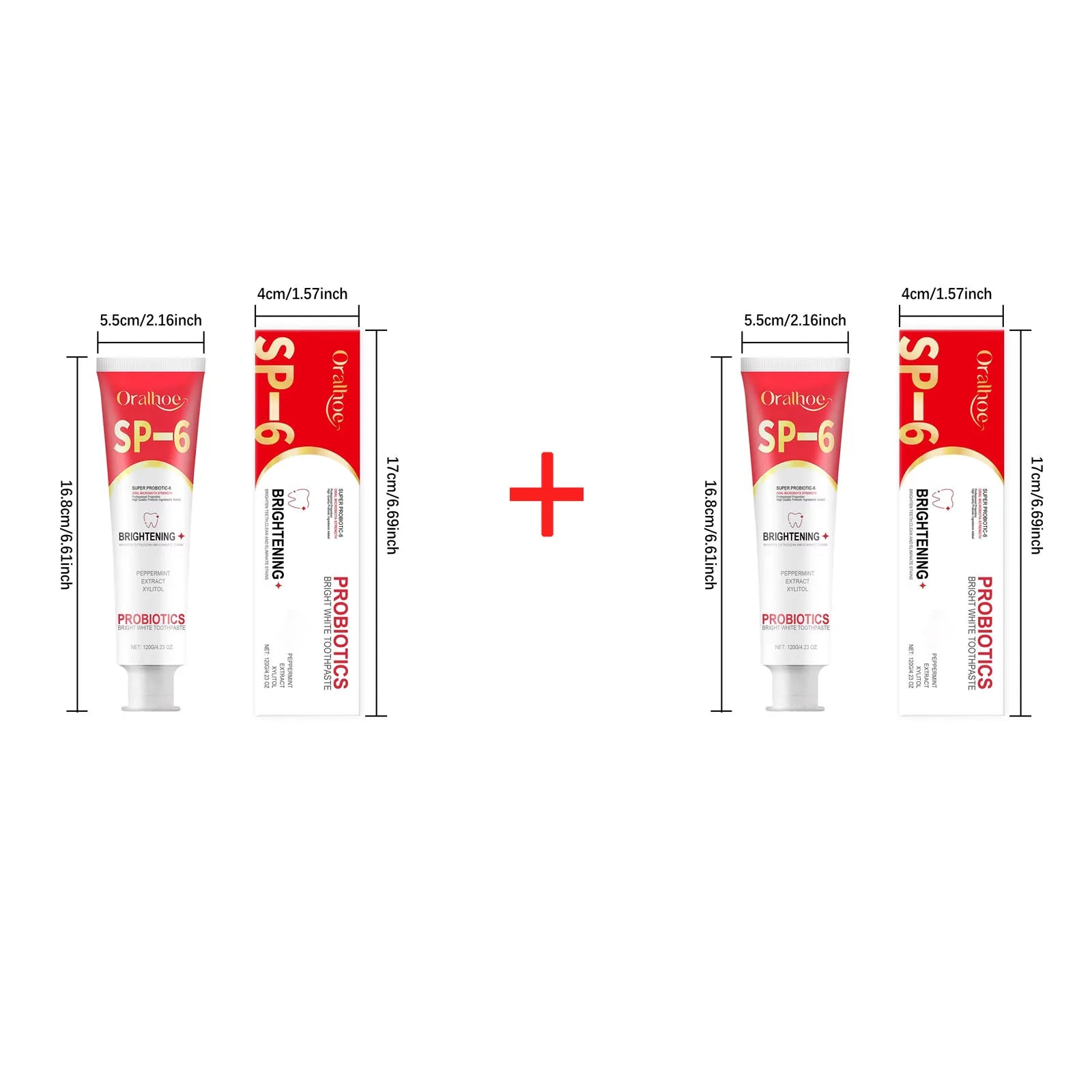 SP6 Probiotic Brightening Toothpaste Remove Plaque Stains