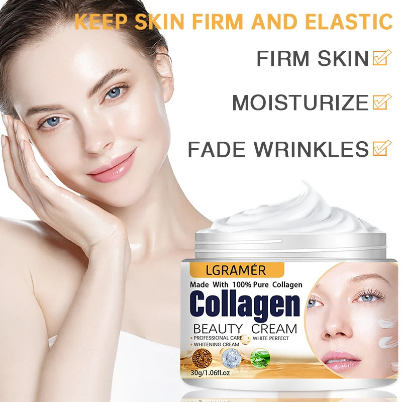 Collagen Boost Eye & Face Cream — Anti-Aging Korean Essence