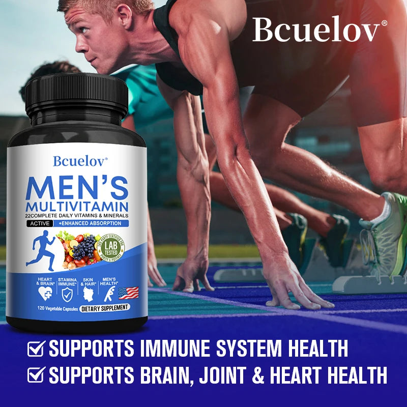 Men's Daily Multivitamin – Energy, Focus & Vitality Complex | 120 Vegetarian Capsules