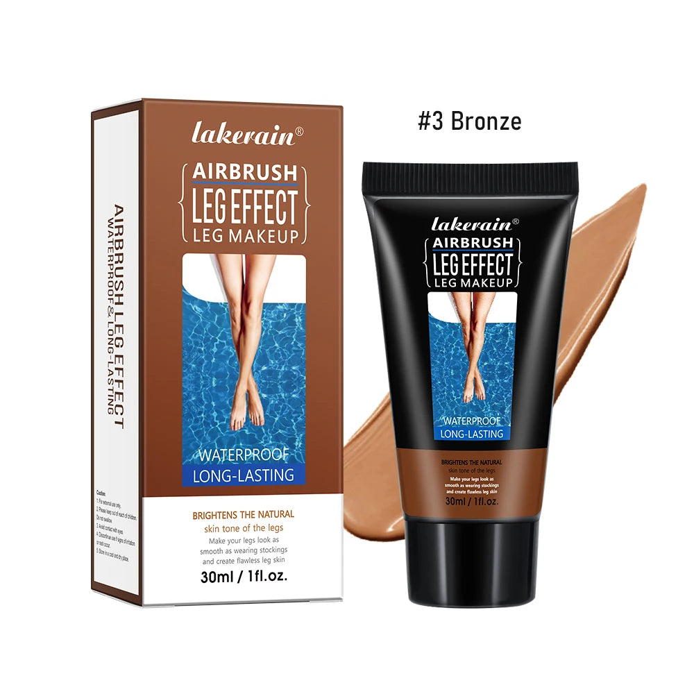 Body Foundation 100ml Tan Leg Makeup Lotion Even Skin Tone Waterproof Long Lasting Body Tanning Cream Medium Bronze Leg Makeup