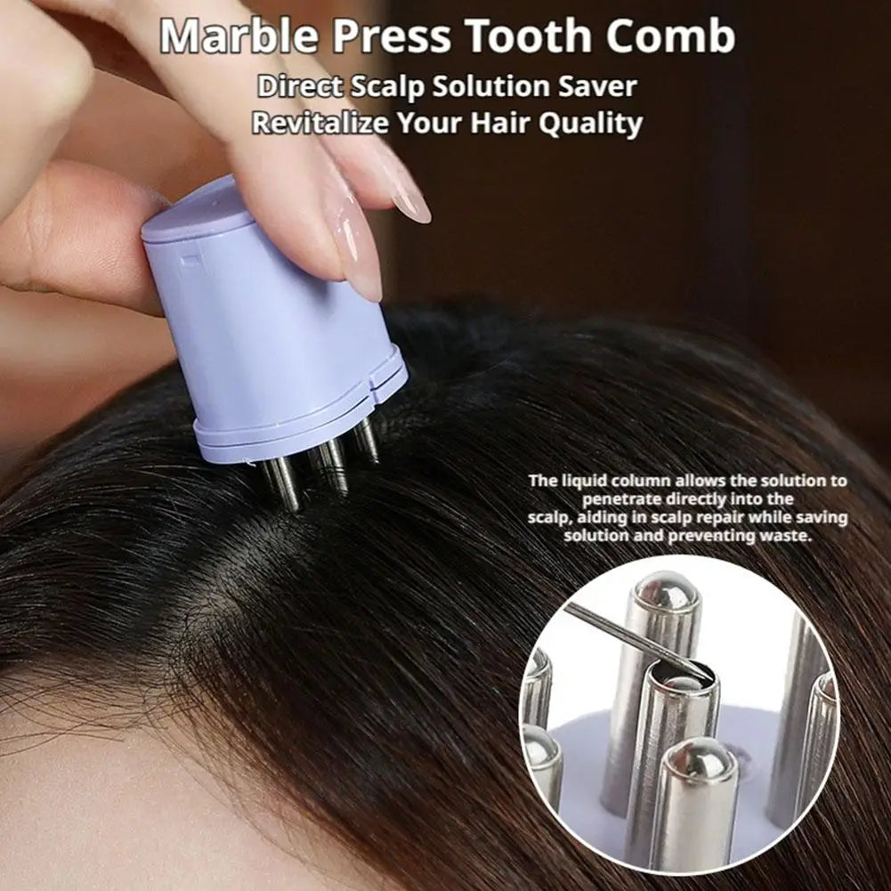Electric Scalp Care Hair Growth Comb Red Light Therapy Microcurrent Stimulating Vibration Head Massage Thicker Stronger Hair