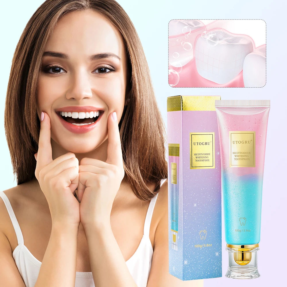 Whitening Toothpaste Nicotinamide Dazzling Toothpaste Remove Plaque Stains Teeth Oral Hygiene Clean Fresh Breath Teeth Care 100g